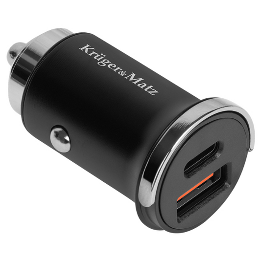 INCARCATOR AUTO USB / TYPE C QC PD 30W KRUGER&MATZ