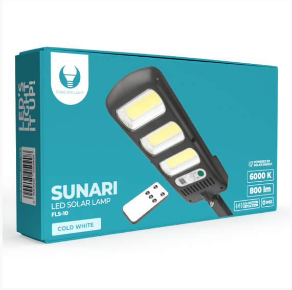 LAMPA LED CU INCARCARE SOLARA SI SENZOR MISCARE 10W 6000K