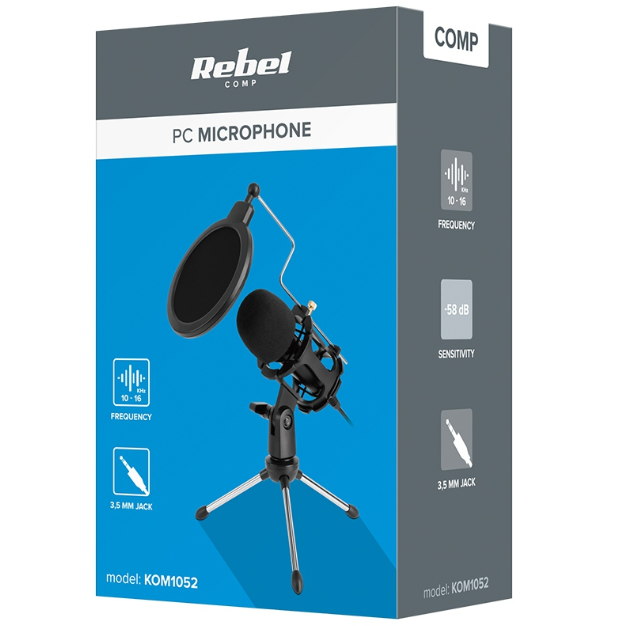 MICROFON USB CU TREPIED SI FILTRU REBEL