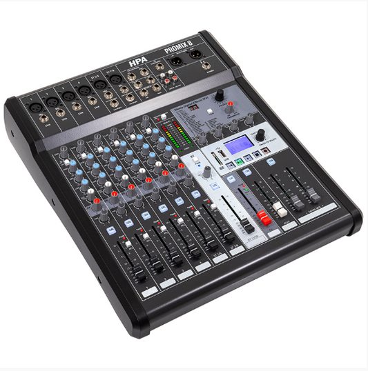MIXER DIGITAL 8 CANALE 48V BT/USB/SD