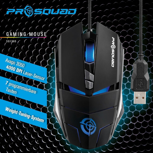 GAMING MOUSE 4000DPI PROSQUAD