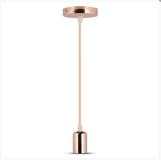PENDUL TAVAN SOCLU E27 METAL GOLD ROSE