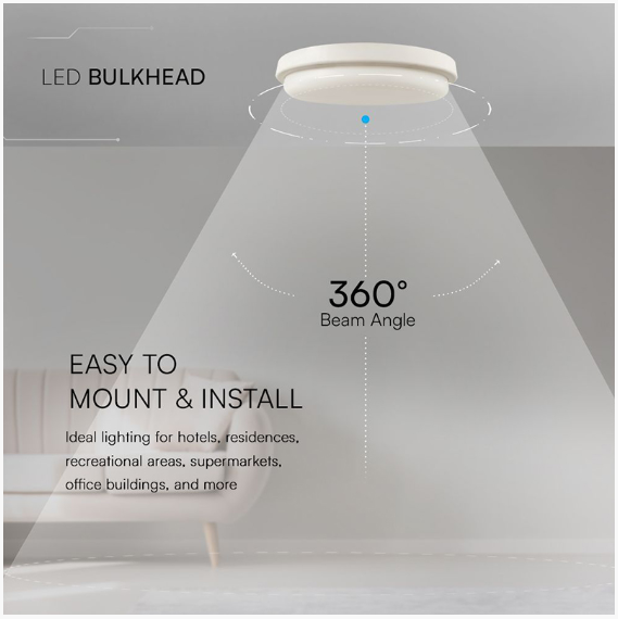 PLAFONIERA LED 24W IP54 6500K