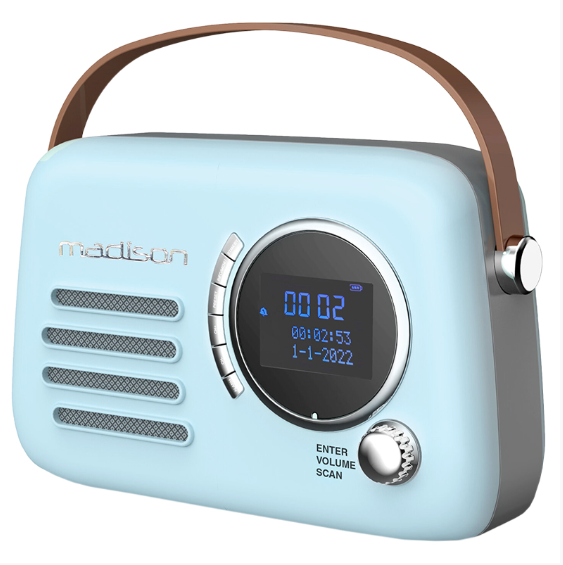 RADIO FM/DAB PORTABIL VINTAGE 30W CU FUNCTIE BLUETOOTH/AUX