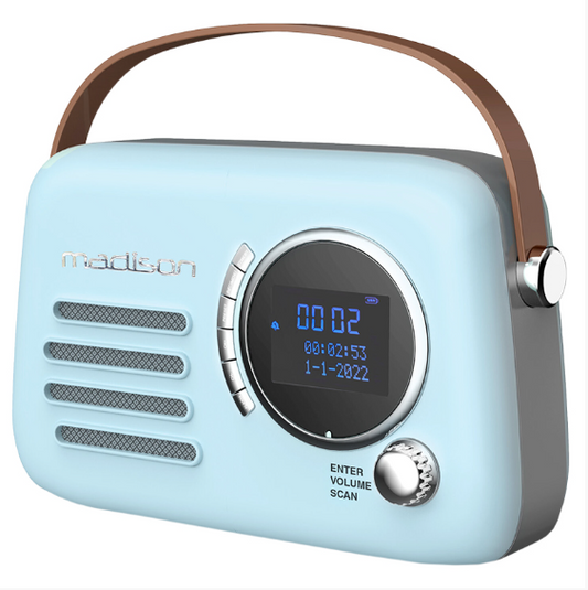 RADIO FM/DAB PORTABIL VINTAGE 30W CU FUNCTIE BLUETOOTH/AUX
