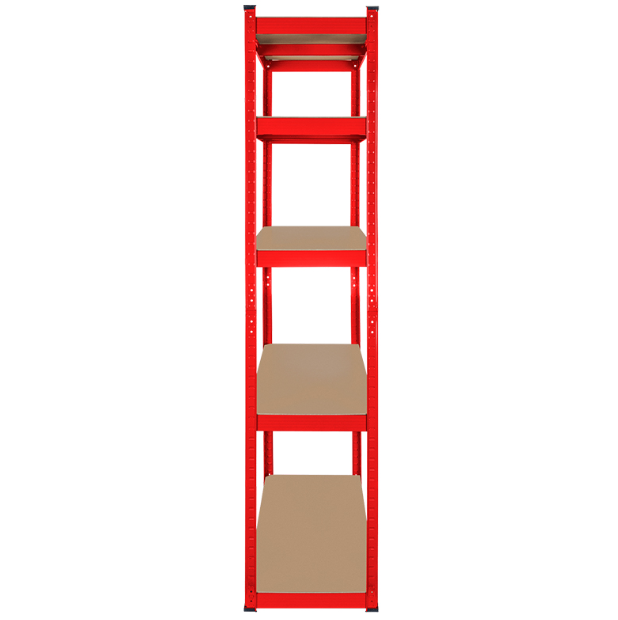 RAFT METALIC 5 POLITE 750KG MDF 180X90X40 ROSU REBEL