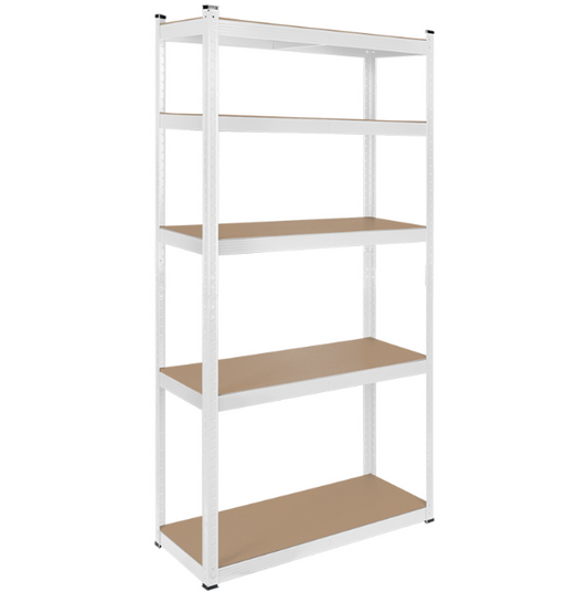 RAFT METALIC 5 POLITE 750KG MDF 180X90X40 ALB REBEL