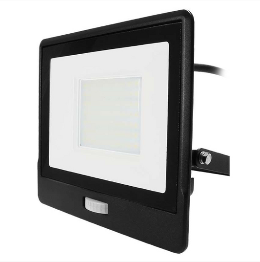 REFLECTOR LED SMD 50W 6400K IP65 CU SENZOR MISCARE - NEGRU
