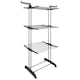 Uscator Vertical pentru Rufe Haine Mobil si Pliabil pentru Spatii Mici, Suport Umerase, Inaltime 173cm
