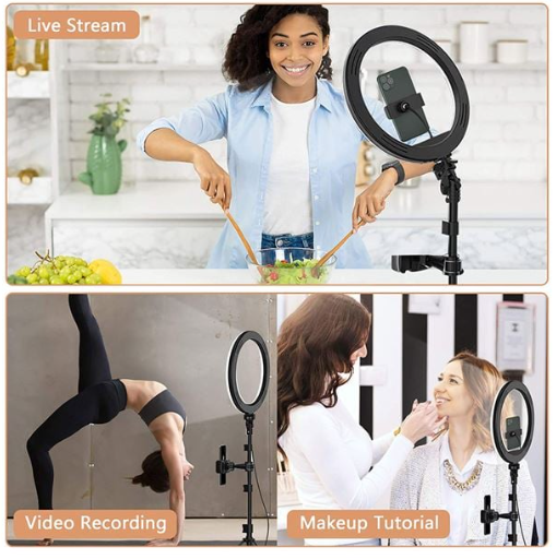 Lampa Circulara Ring Light cu Trepied & Accesorii Deluxe Set