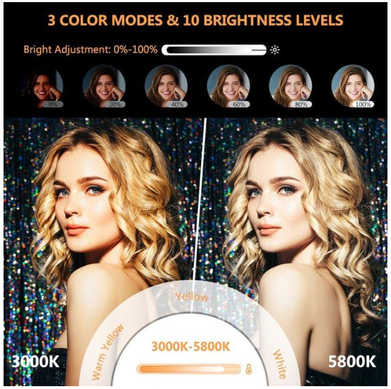 Lampa Circulara Ring Light cu Trepied & Accesorii Deluxe Set