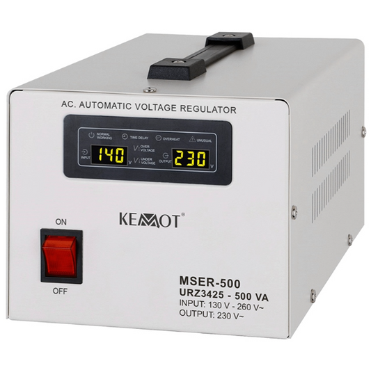 STABILIZATOR TENSIUNE SERVOMOTOR 500VA KEMOT
