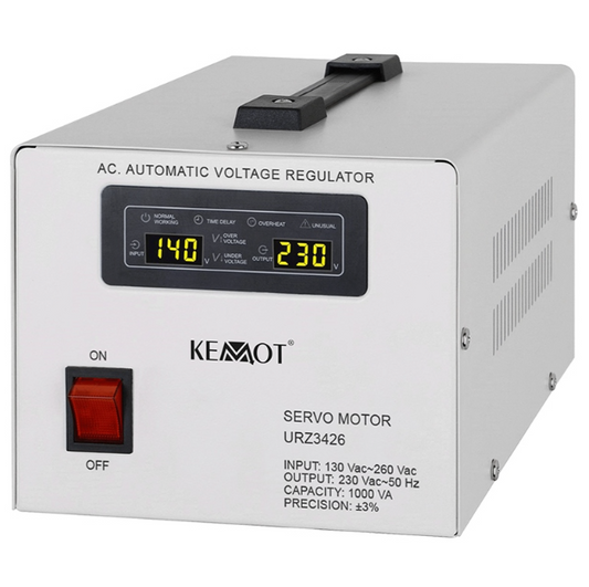 STABILIZATOR TENSIUNE SERVOMOTOR 1000VA KEMOT