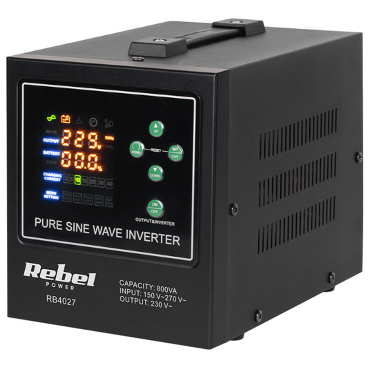 UPS CENTRALE TERMICE SINUS PUR 800VA 500W 12V REBEL