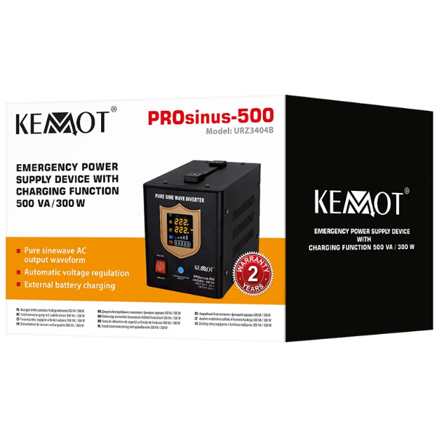 UPS CENTRALE TERMICE SINUS PUR 500VA/300W 12V KEMOT