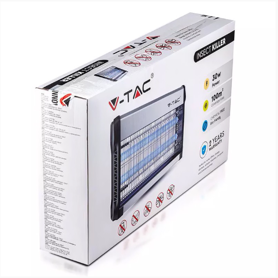 APARAT ANTI-INSECTE CU LUMINA UV 2X15W